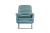 Кресло-качалка велюровое бирюзовое 48MY-2569 TUR SLV